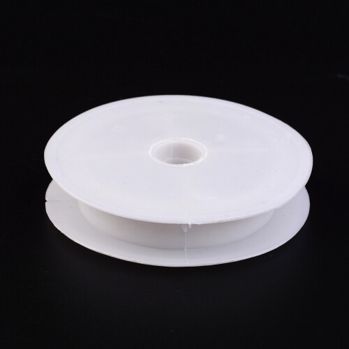 Plastic Empty Spools for Wire Thread Bobbins White 8.2x1.5cm 2