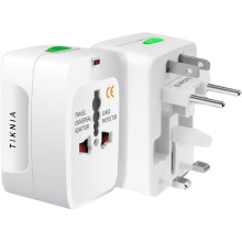 Adaptateur de voyage, adaptateur universel européen tout-en-un, prise de chargeur mural internationale (sans port USB)