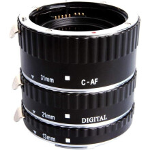 C-AF-A Auto Focus Metal Macro Extension Tube Set for Canon EOS EF EF-S SLR Cameras