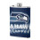 Seahawks Flagon Hip Flask8oz, Ανοξείδωτο ατσάλι και δέρμα κατάλληλο για τρόφιμα, Συμβατό με 1