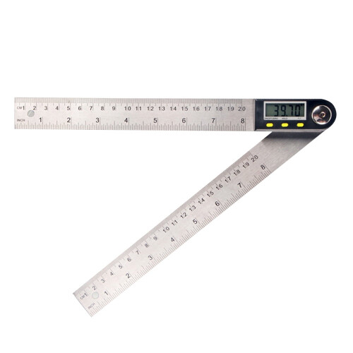 Pinnaco Digital LCD Display Angle Ruler Stainless Steel Electronic Goniometer Protractor Measuring Tool