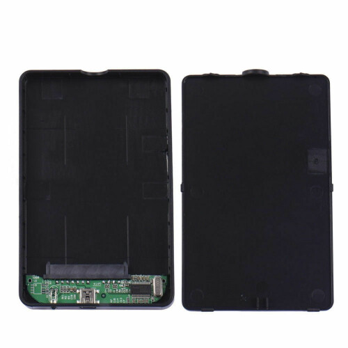 CableVantage 2,5" tommer SATA USB 2.0 harddisk kabinet sort blå sølv 2