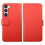 Étui portefeuille magnétique Galaxy S23 rouge 2