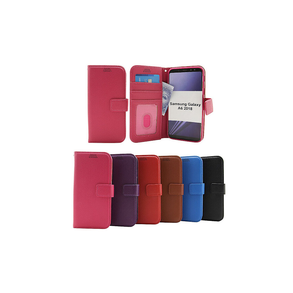New Standcase Wallet Compatible With Samsung Galaxy A6 2018 (A600fn/Ds) Black 9395123078182