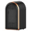 Pompotops Black Κεραμική θερμάστρα χώρου 1200W, φορητή ηλεκτρική θερμάστρα εσωτερικού 1