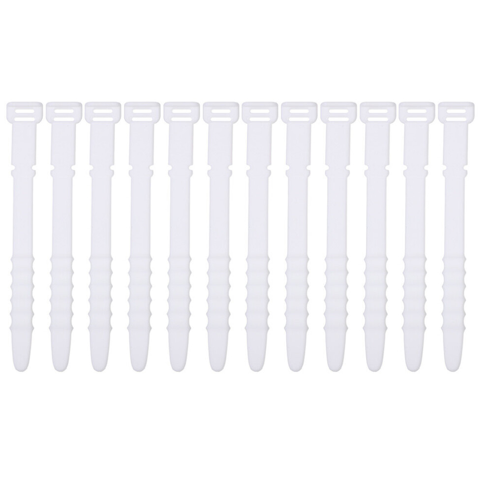 12Pcs Silicone Cable Winders Cord Organizer Headphone Cable Cord Keepers 9395123078571