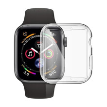 Volledig dekkende hoes, compatibel met Apple Watch 1/2/3, inclusief schermbeschermer van 42 mm (transparant).