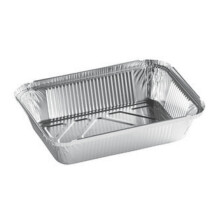 VEZEE Tavă dreptunghiulară din folie de aluminiu de unică folosință de 2,25 lbs, 10 bucăți de tigăi