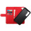 Étui portefeuille magnétique Galaxy S23 rouge 5