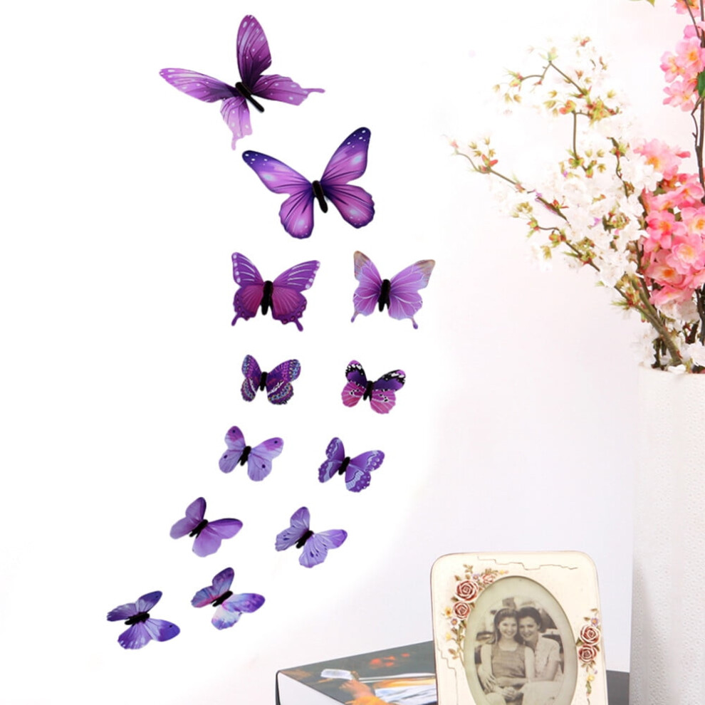 Diy Mirror 3D Butterfly Removable Mural Stickers Wall Stickers Decal For Home And Room Decoration 9395123078496