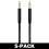 Câble AUX3,5 mm (AUX vers AUX) 2M NoirPack de 8 7