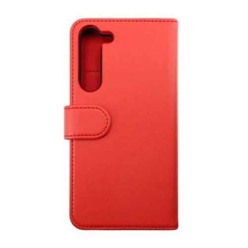 Étui portefeuille magnétique Galaxy S23 rouge 2