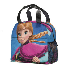 Lounasrasia Frozen Anime Eristetty uudelleenkäytettävä kannettava lounasrasia - Pieni toimistolounaskassi aikuisille - 8,7 * 9,4 * 5,5