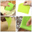 Deegschraper, plastic pizzasnijder, multifunctioneel keukengereedschap, groen en wit 3