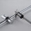 Hand shower holder for shower rod adjustable 18-25 mm ABS Silver 5