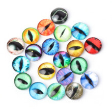 Conjunto de 20 Olhos de Vidro para Bonecas, Artesanato DIY, Acessórios para Olhos de Dinossauros e Outros Animais de Brinquedo