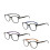 Vintage-Lesebrille, grau, +2 2