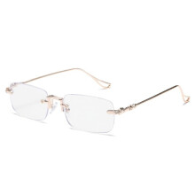 Anti-Blue Light Reading Glasses Square Glasses GOLD STRENGTH Gold Strength150