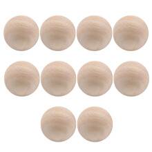10 buc 50 mm mari Lotus lemn mini bilă rotundă solidă mărgele DIY pictură sculptură accesorii artizanale fără gaură (culoarea lemnului)