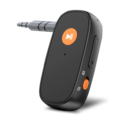 Δέκτης πομπού Bluetooth5.3Ασύρματος προσαρμογέας ήχου Aux 3,5 mm 2 σε 1 με μικρόφωνο,