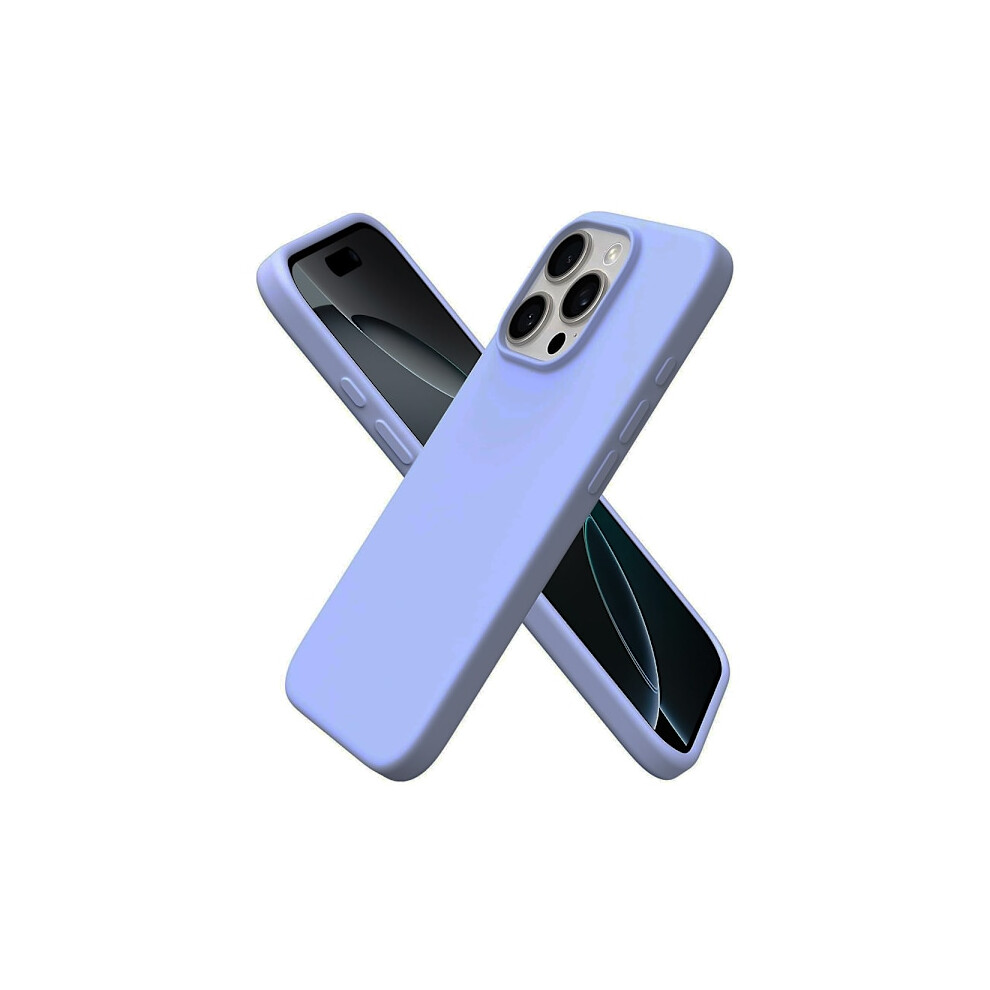 Compatible With Iphone 16 Pro Max - Elegant & Shockproof Silicone Case Light Purple 9395123176932
