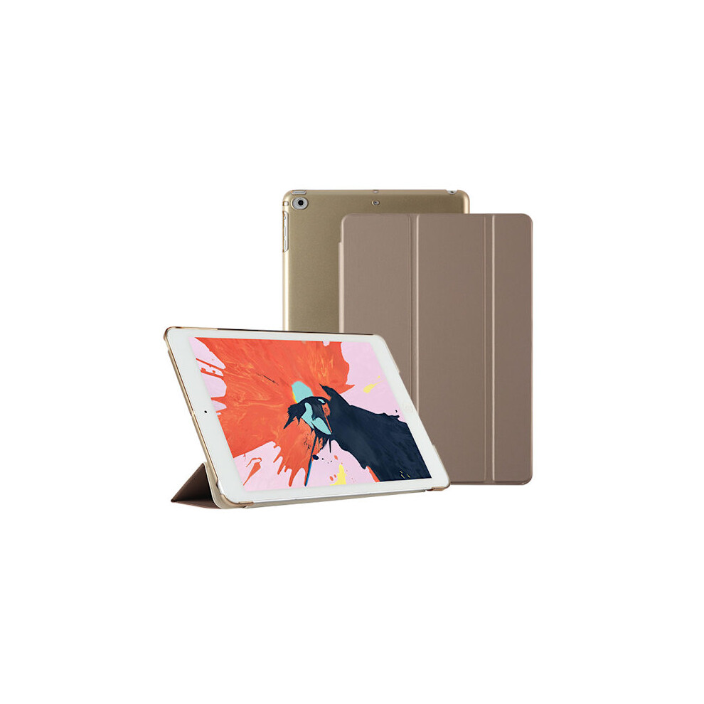 Fits Compatible With Ipad 10.2, Air 3/4, Pro 11, Mini 6 (8.3") - Leather Protective Case With Intelligent Sleep, Hard Shell, Gold 9395123176826