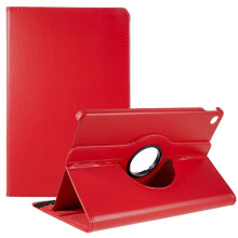 Étui SKALO 360Litchi compatible avec la tablette Lenovo Tab M10 Plus 10,6" (Gen3) - Rouge