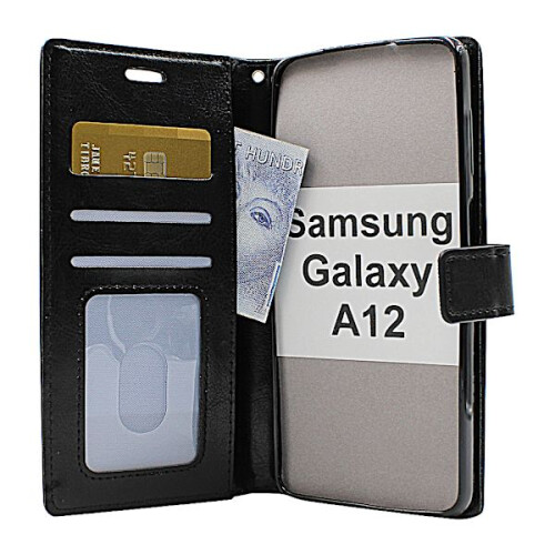 Πορτοφόλι Crazy Horse συμβατό με Samsung Galaxy A12 (A125F/DS) Τυρκουάζ 1