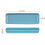 Blue Ceramic Rectangular Serving Platter for Sushi, Appetizers, Snacks, Desserts - Party Tray Compatible with Sushi Plates 2