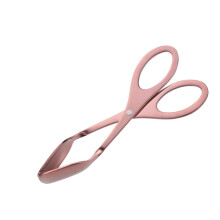 Pinça de aço inoxidável para servir alimentos em buffets, festas e eventos, ideal para cozinha, saladas e bolos.