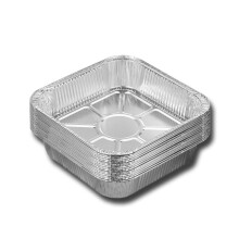 Confezione da 20 teglie quadrate in alluminio, 8x8 Teglie da forno monouso resistenti in alluminio - Teglie da forno monouso per friggitrice ad aria,