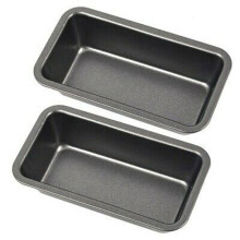Conjunto de 2 Formas para Pão em Aço Carbono para Assar Pão de Forma e Torradas