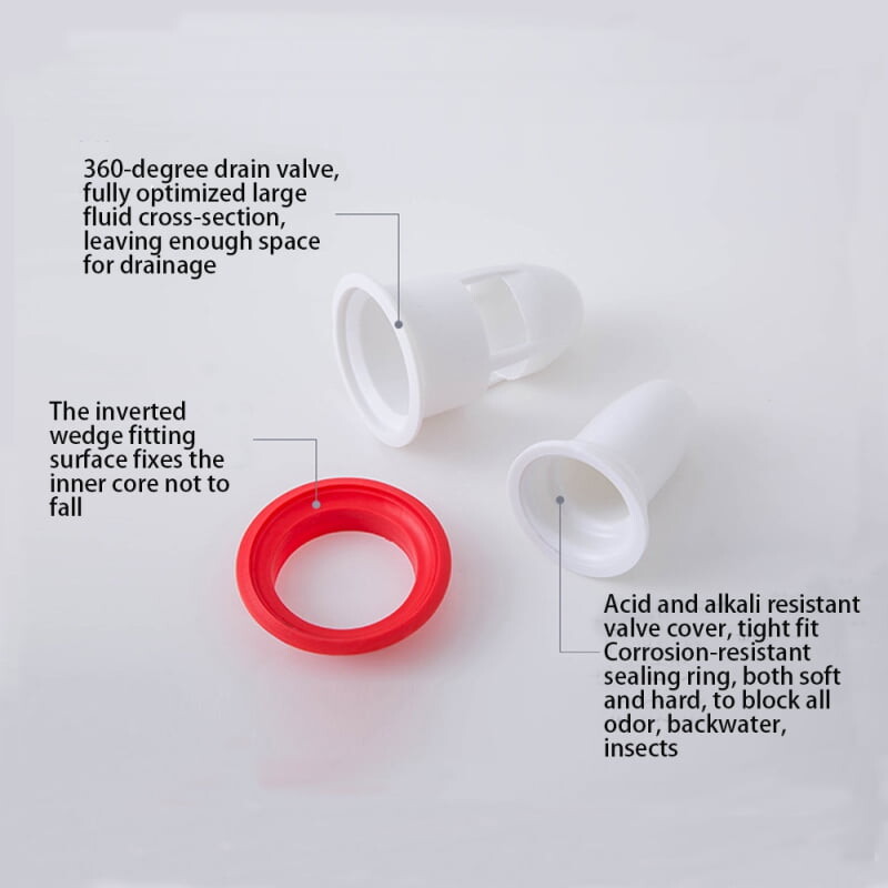 Joint antirefoulement en silicone pour siphon de sol de salle de bain — free download