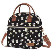 Bolsa térmica para almoço, grande, reutilizável, com dupla camada, ideal para viagens, piqueniques e para levar alimentos.