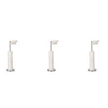 3X toiletpapirholder, fritstående toiletpapirholder med reserve til 4 ekstra ruller, robust base