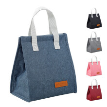 Bolsa térmica portátil para almoço, ideal para mulheres e crianças. Perfeita para piqueniques, viagens e trabalho. Cor: Azul.