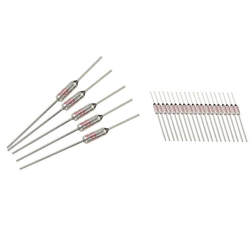 5 τεμάχια ασφάλειες διακοπής κυκλώματος TF185Celsius250V10A για θερμική προστασία και 20
