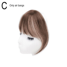 Herramienta para peinar flequillo falso, extensión de cabello con clip, cabello sintético, borlas falsas, peluca natural para mujer, herramienta