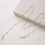 Óculos exclusivos e elegantes com cordão de pérolas Senil Cord Pearl+Copper 5