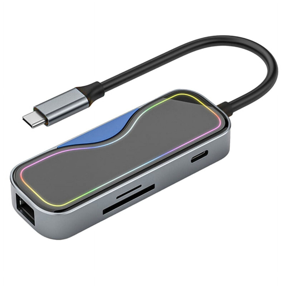 Ckepdyeh Type-C Docking Station Gigabit Network Port Docking Station Hub Hub Extender Usb3.0 Splitter Grey 9395123298801