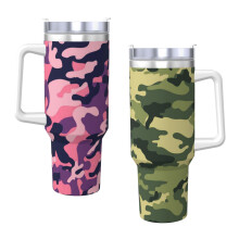 Copo térmico Bape H2.0 de aço inoxidável, 1,18 litro (40 oz), com tampa e canudo, ideal para água, chá gelado, café ou smoothies.