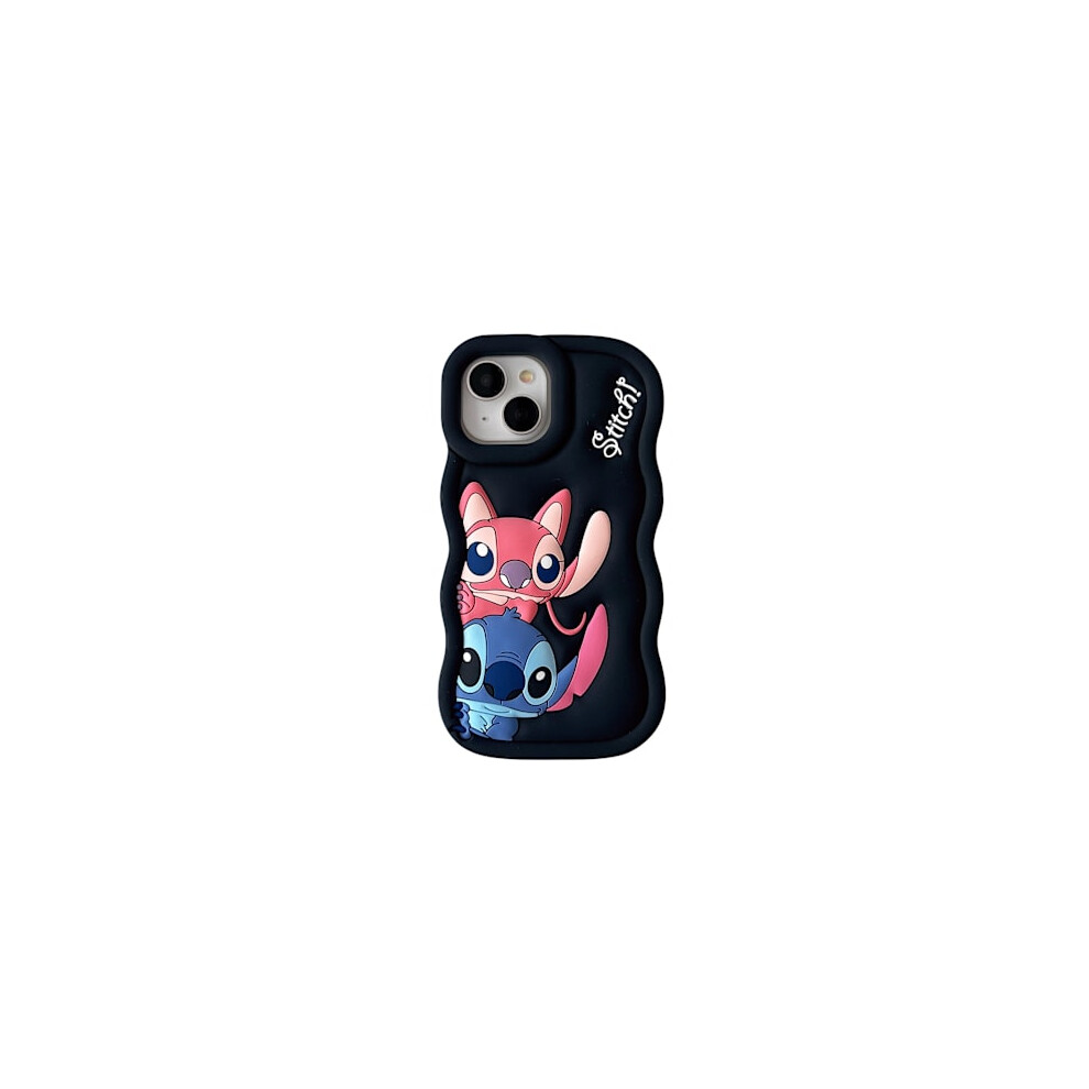 Stitch Silicone Case - For Compatible With Iphone Compatible With Iphone 11 Black 9395123299754
