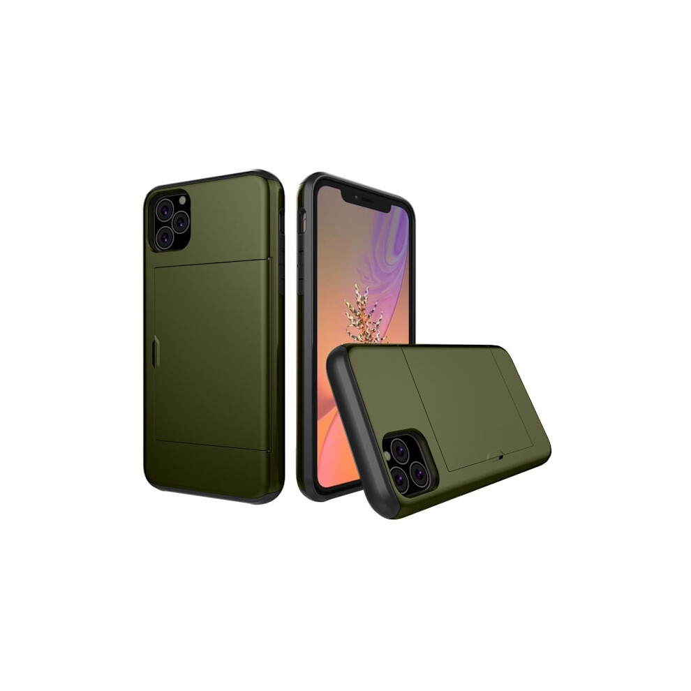 Compatible With Iphone 11 Pro Case With A Card Holder - Military Green 9395123299532