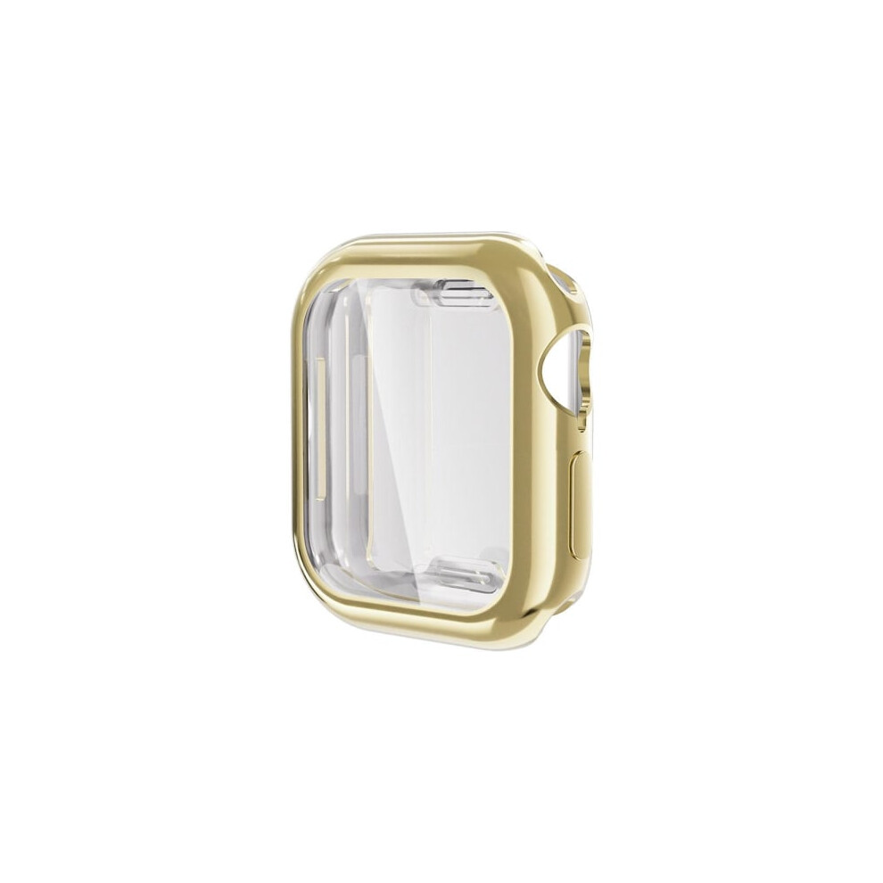 Case For Compatible With Apple Watch Series 10 46Mm, Slim Bumper With Tempered Glass Screen Protector, Full Coverage Hard Pc Case, Gold 9395123299815