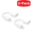 2-Pack Lightning Splitter to compatible with iPhone 2-in-1 Cable Adapter White 1