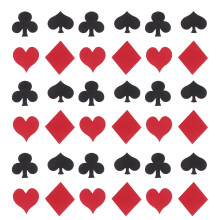 Dining Table Decorate Playing Cards Casino Theme Decorations Poker Confetti