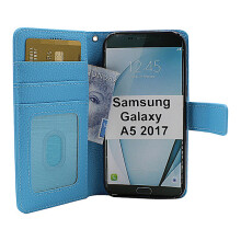 Étui portefeuille Standcase neuf compatible avec le Samsung Galaxy A5 2017 (A520F) Bleu clair