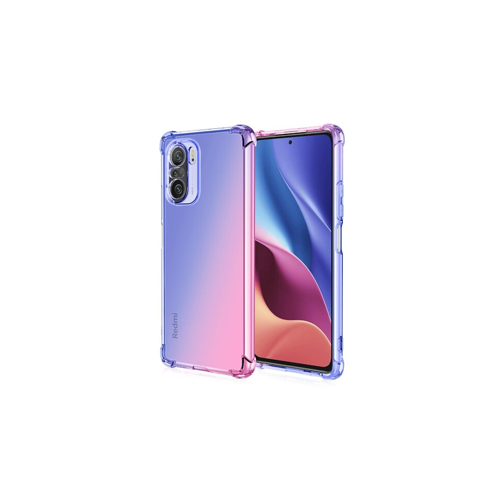 Compatible With Xiaomi Mi 11I 5G - Silicone Shell Blue/Pink 9395123299730