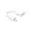 2-Pack Lightning Splitter to compatible with iPhone 2-in-1 Cable Adapter White 4