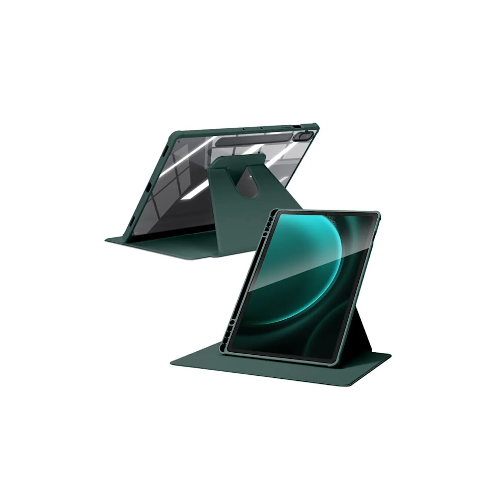 Skal Compatible With Samsung Galaxy Tab S9, S9 Fe, S6 Lite, Tab A9, A8, S9 Plus Fe, S7, S8, 12.4In & 11In - Dark Acrylic Protection Green 9395123299976